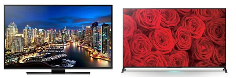 So sánh Smart TiVi LED cao cấp Samsung UA55HU7000KXXV và Sony KD-49X8500B VN3