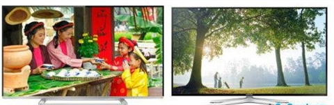 So sánh Smart Tivi LED Toshiba 40L5450 và Samsung UA40H6400 dưới 11 triệu đồng