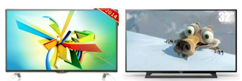 So sánh Tivi LED SONY KDL-32R300B và LG 32LB552A