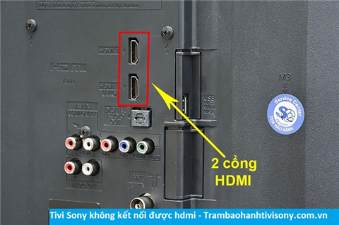 Tivi Sony không nhận địa chỉ HDMI