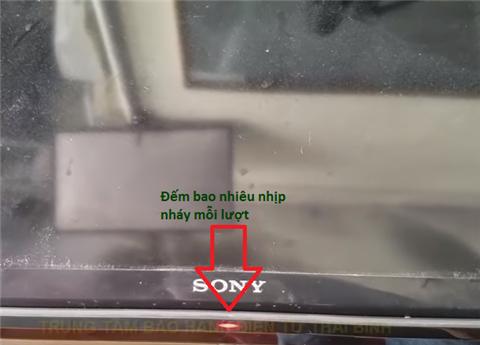 Cách sửa tivi Sony nháy đèn đỏ 5 lần