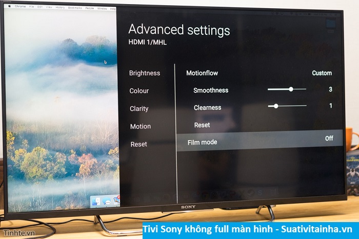 Lỗi tivi Sony không Full 100% màn hình? Cách sửa nhanh và hiệu quả