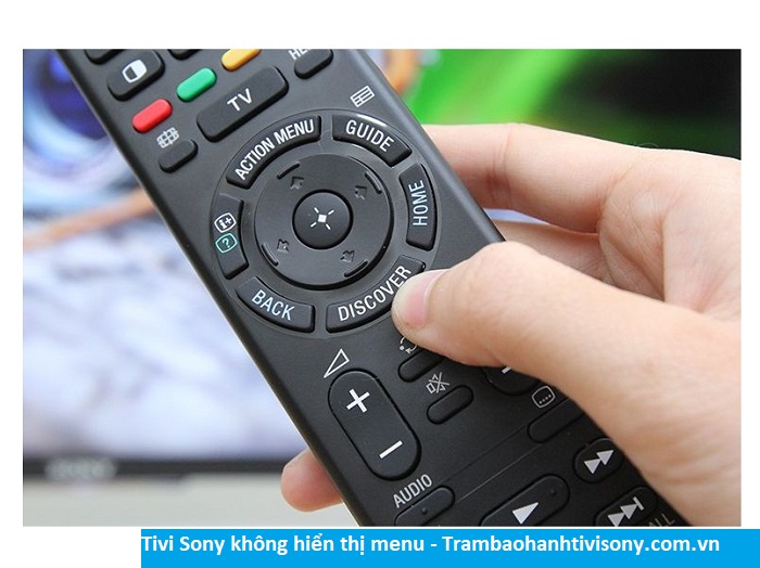 Không tìm thấy Menu - Tivi Sony lỗi không hiển thị menu và cách sửa