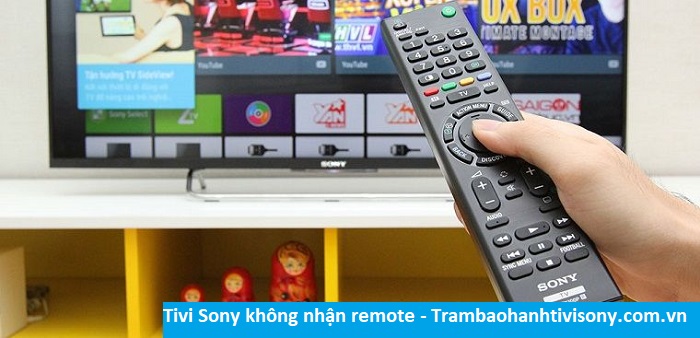 Sửa điều khiển tivi Sony - Lỗi tivi Sony không nhận tín hiệu remote điều khiển
