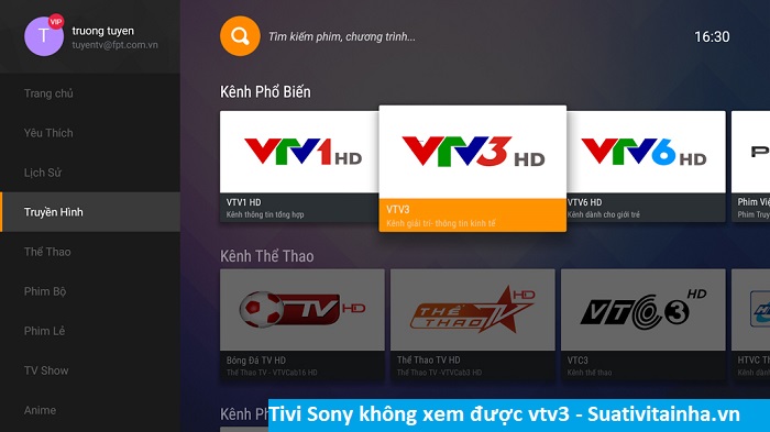 Tại sao tivi Sony không xem được vtv3? Cách khắc phục nhanh nhất